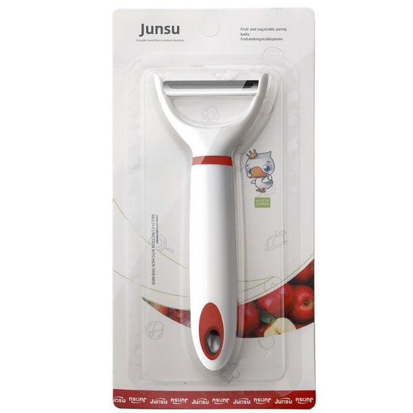 Single Blade Fruit/Vegetable Peeler - White&amp;Red