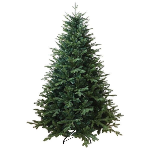180cm Pointed-Tip Layered Waterfall-Style Flocked Automatic Christmas Tree