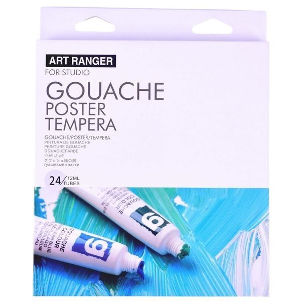 Art Ranger Gouache Colour Paint Set - 24 Tubes 12ml