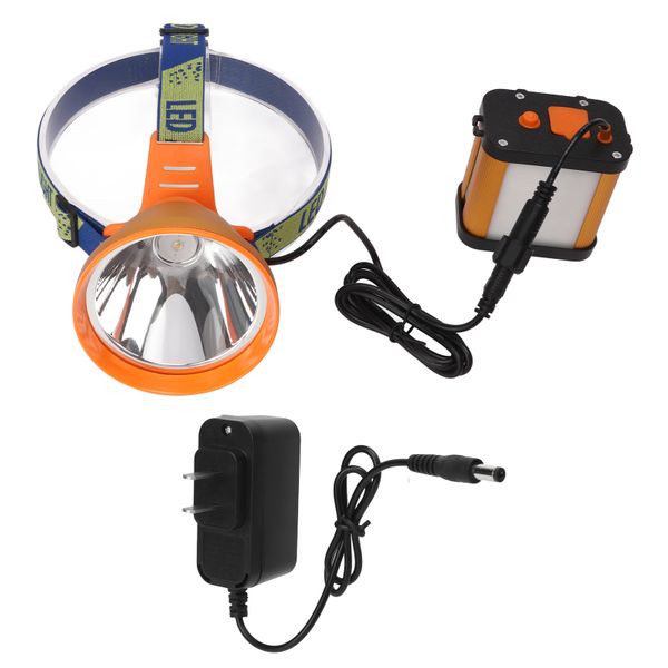 Miner Headlight Super Bright Adjustable Angle Led Headlamp with 6400mA
