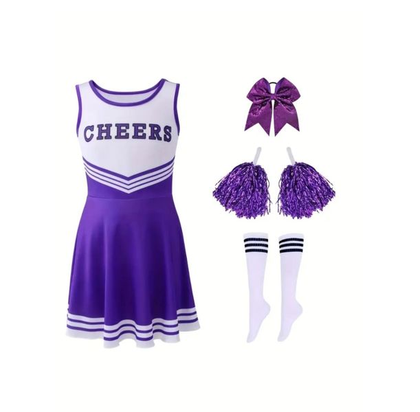 Girls Cheerleader Costume Set