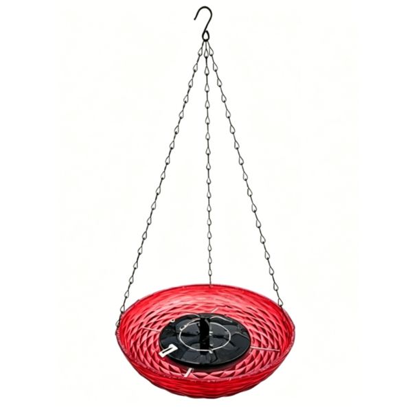 Solar Hanging Bird Bath Fountain for Garden Decor