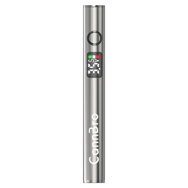 CannBro 510 Vape Button Battery with Display-Silver