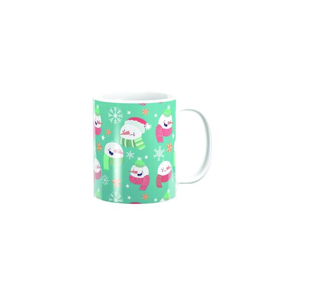 PepperSt Mug - Christmas Pattern Cute Funny Snowman Elf