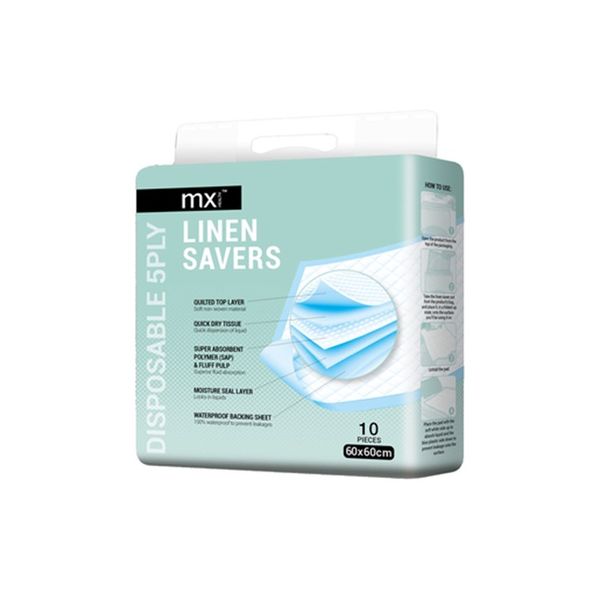 Mx - Linen Saver 60x60cm 5Ply 10's