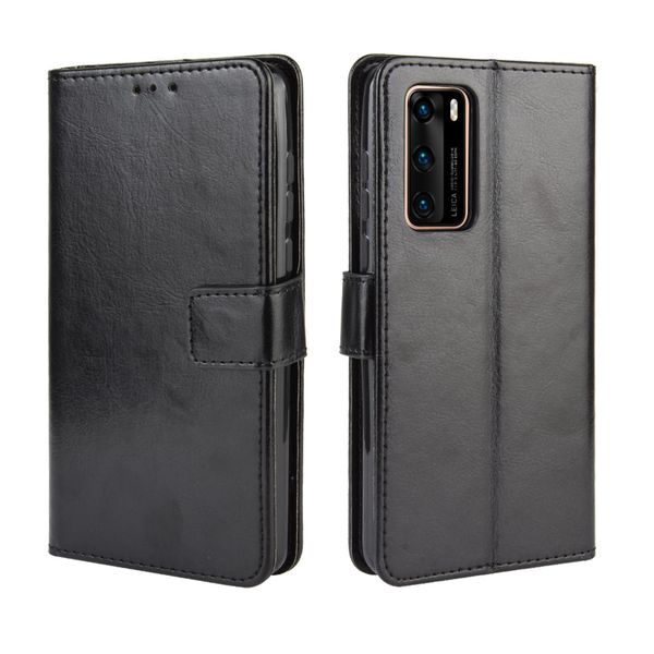 Leather Cover compatible for Huawei P40 Shockproof Retro Case