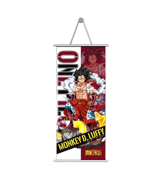 One Piece Wall Scroll Poster Fabric Painting for Anime Monkey D. Luffy