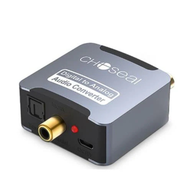 Digital to Analog Audio Converter Optical Spdif/Coaxial to RCA L/R Decoder