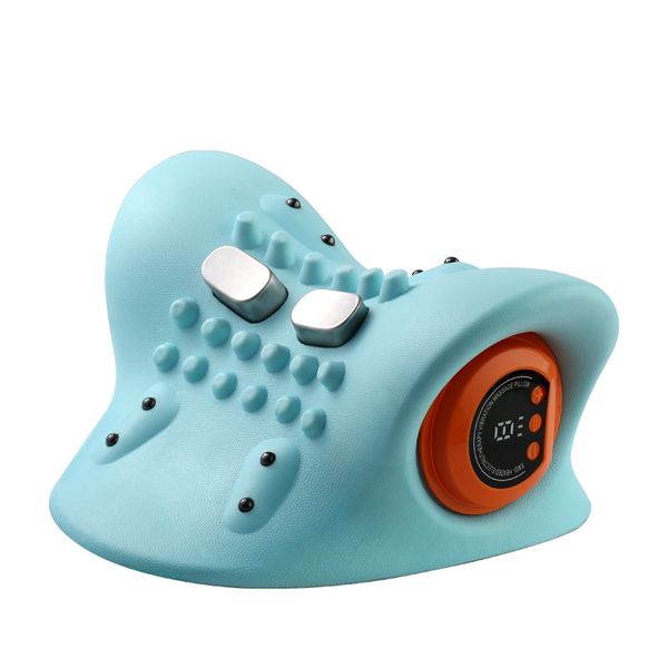 OMGift Neck Massager 2025: Heat, 3 Modes, 26 Traction, Portable Pain Relief