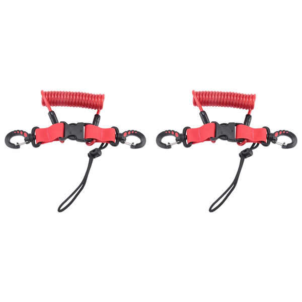 Scuba Diving Lanyard Coil Springs Camera Lanyard Spiral Red