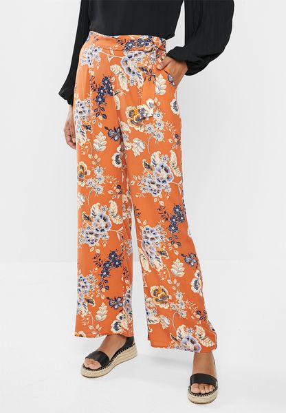 Women's edit D-ring relaxed fit trouser - orange