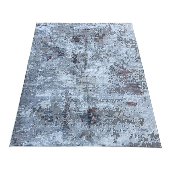 Aman Rugs Modern Style Silvery Grey &amp; White Area Rug - 290 x 200 cm