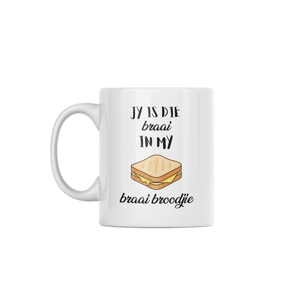 Jy Is Die Braai Afrikaans Valentine's Day Custom Printed Mug 330ml