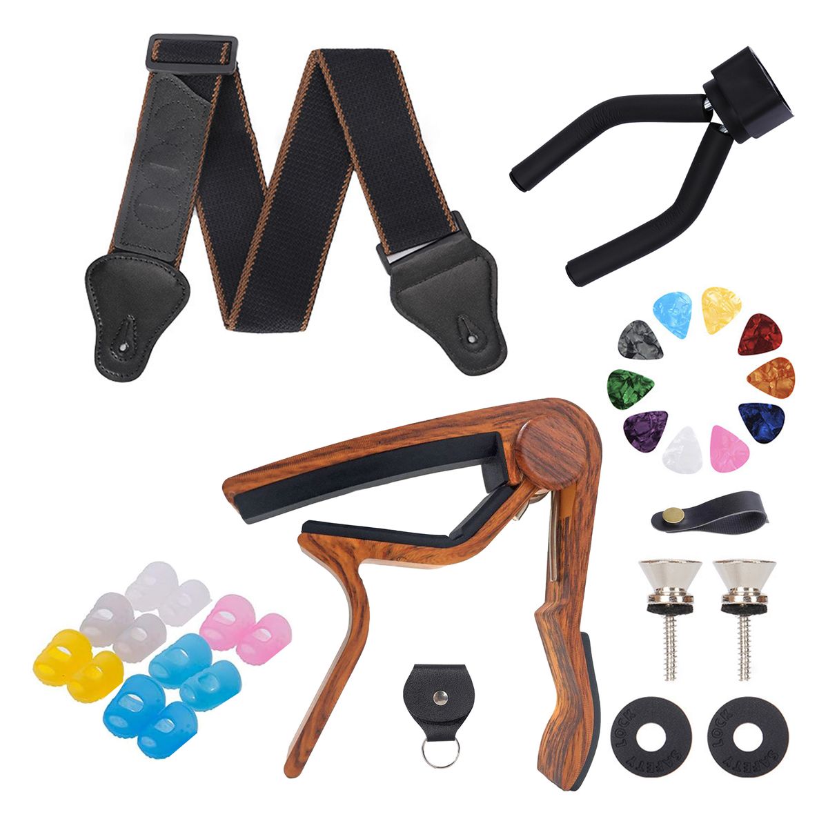 30 Pcs Guitar Changing Accessory , Tuner ,Plectrums Kit