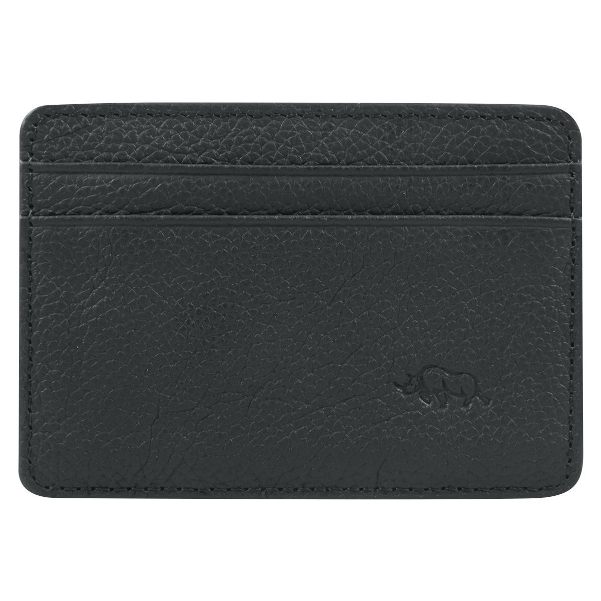 Genuine African Leather Card And ID Holder - Matt Black | Shop