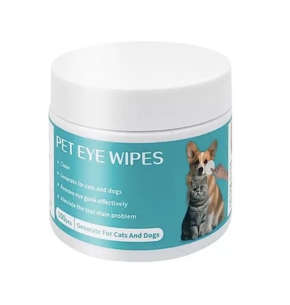 Pet Eye Wipes Wipe Cleaning Pads for Cats and Dogs 100 Pcs Remove Stain