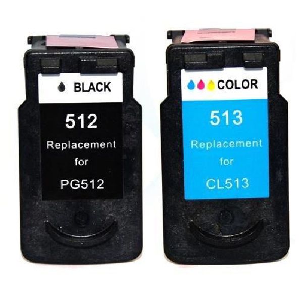 Ink Cartridges Compatible with Canon PG512 XL Black &amp; CL513 Xl Color