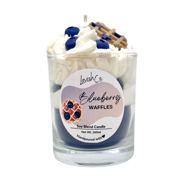 Whipped Candle - Blueberry Waffles - Soy Blend - 260ml