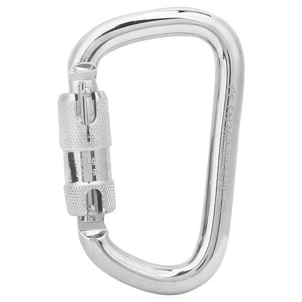 40Cr Steel 45KN D-Shape Climbing Safety Carabiner