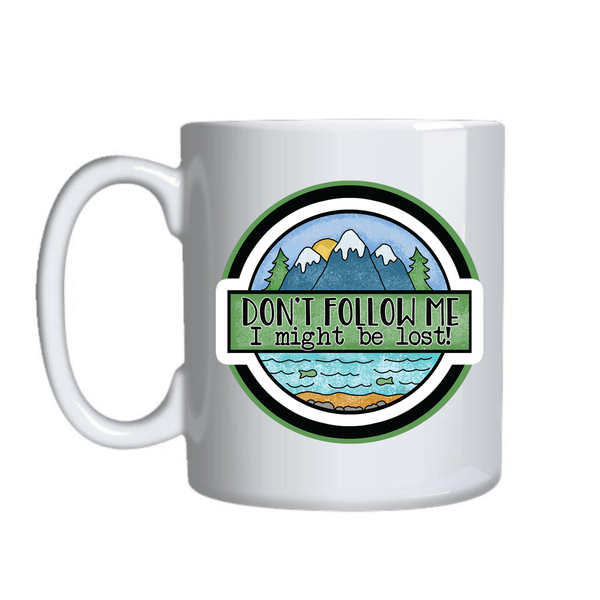 Lost Mugs for Adventure Lovers Trendy Graphic Cup Birthday Present 014