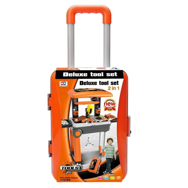 Pretend Play Deluxe Tool Set 2-in-1 for Kids