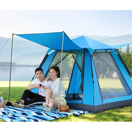 Camping 6 Person Spacious Tent With Porch Stable and Lightweight Tents