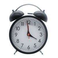 Retro Design Twin Bell Quartz 17cm Alarm Clock