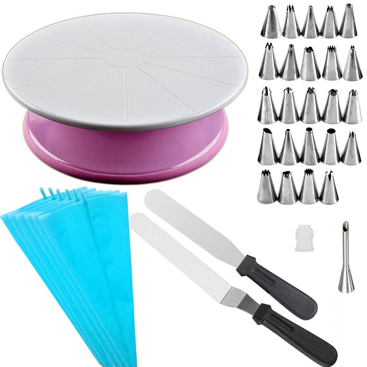 35 in 1 Turntable & Cake Decorating Accessories Set Shop Today. Get