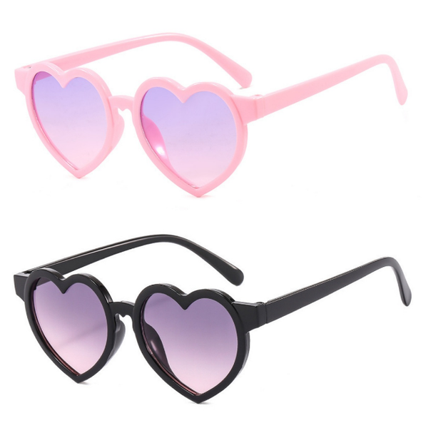 Cute Heart Shape Gradient Lens Sunglasses Women Fashion Party Beach Eyewear