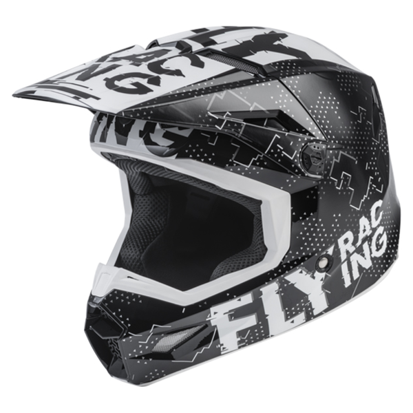 Fly Kids Kinetic Scan Black/ White Helmet