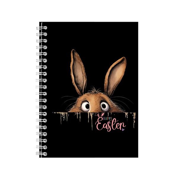 Peeking A5 Notebook Spiral Lined Trendy Easter Graphic Notepad Present 085