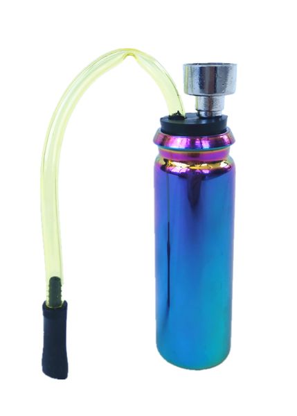 Mini Bong Pipe for Cannabis Pocket Size Smoking Bong - Iridescent
