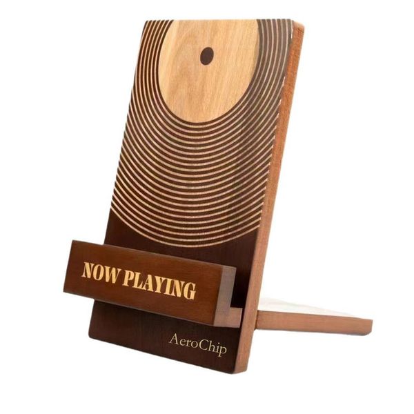Classic Wood Record Holder - Vinyl Accessories for LP enthusiasts