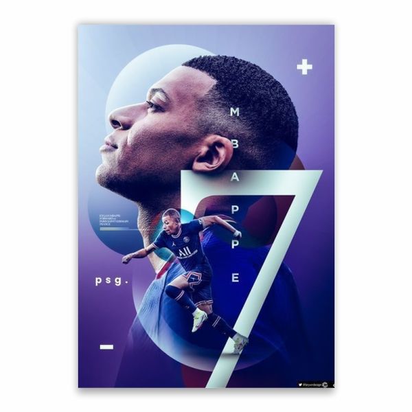 Mbappe PSG 7 Poster - A1