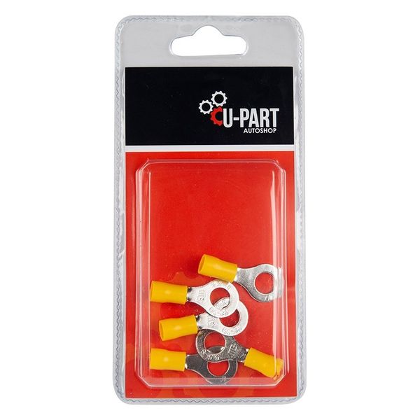 U-Part Terminal - Yellow Ring - 4.0mm-6.0mm - Bulk Pack of 10