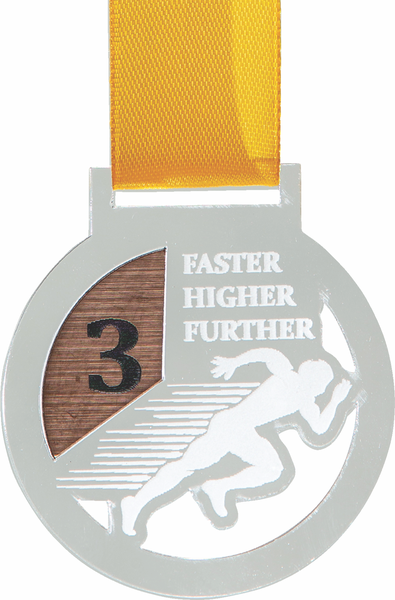 Medals Athletics Clear with Bronze - 40 Units