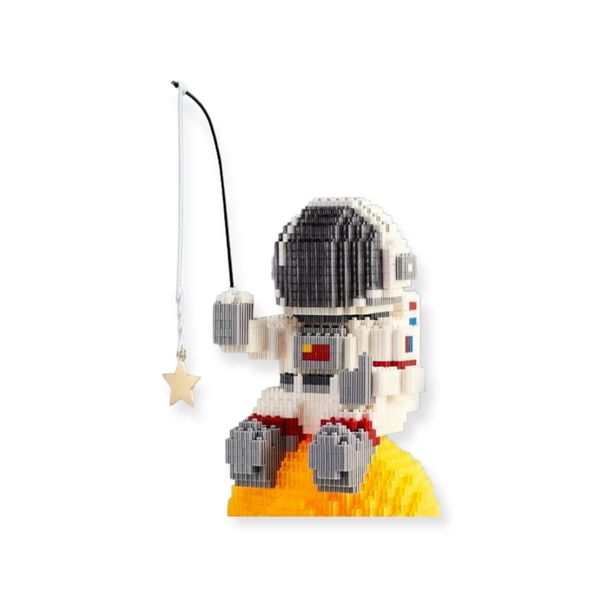 16801 Fishing Star Astronaut 1110 Pieces Micro Building Blocks With LED Light