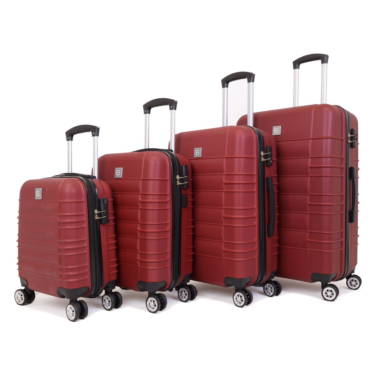 Santorini Luggage Suitcases Hardshell Spinner Set Red Shop Today. Get it Tomorrow