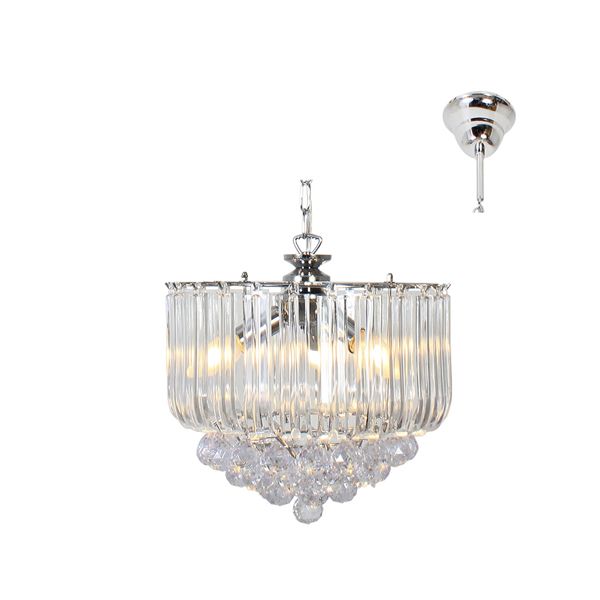 Eurolux - Otis Chandelier 3LT Acrylic Clear