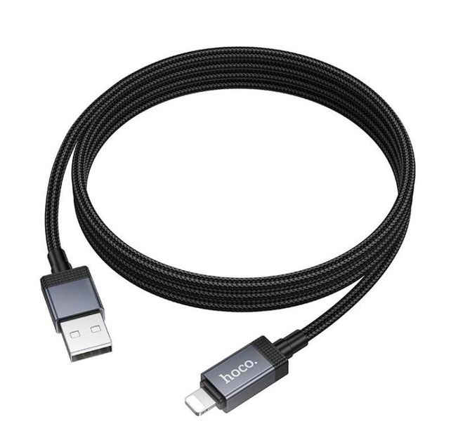 Hoco. 12W 2.4A Digital Display Charging Data Cable USB-A to Lightening - 1m
