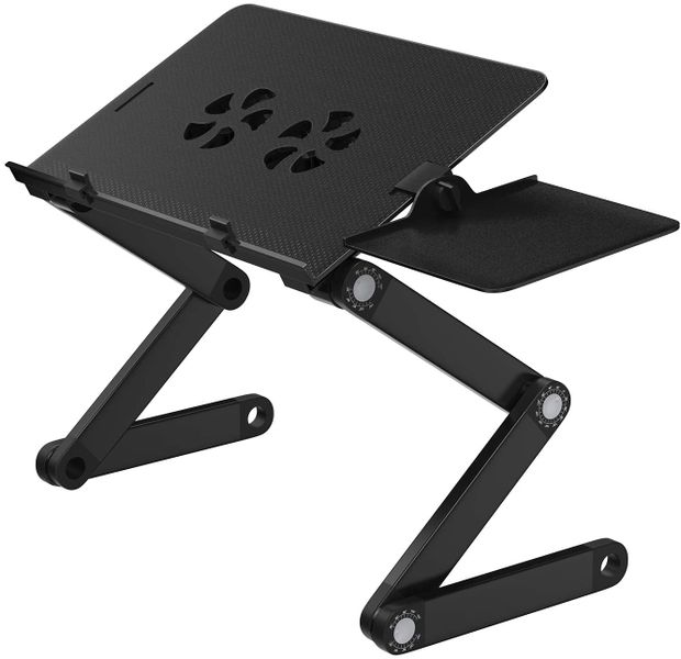 Portable Adjustable Multi Angle Cooling Laptop Stand with Mouse Pad