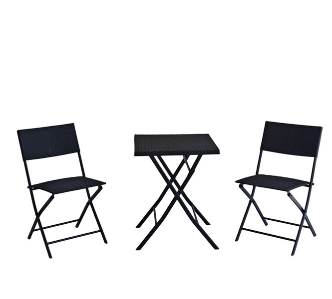 George &amp; Mason Lilly Patio Bistro Set - powder coated steel frame