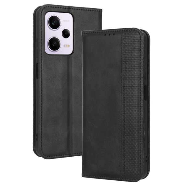 Magnetic Buckle Leather Case Compatible With Redmi Note 12 Pro Plus