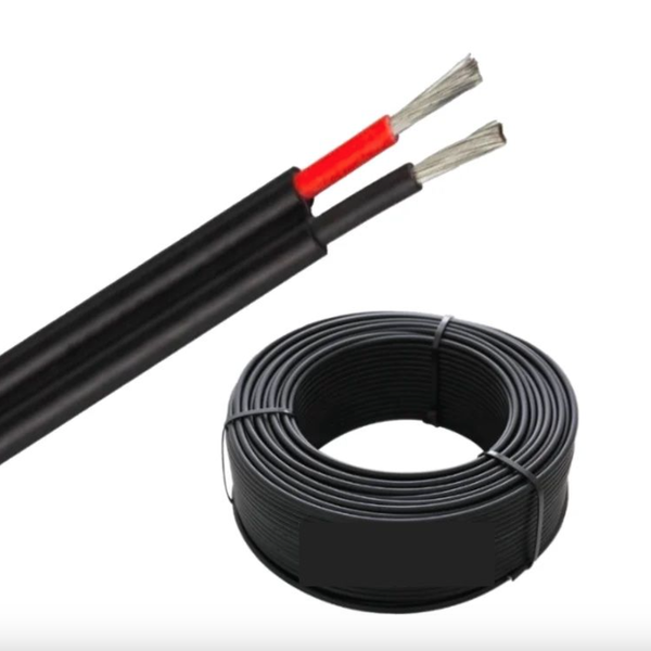 10m - Twin Flex Double Solar PV Cable 6mm Red &amp; Black