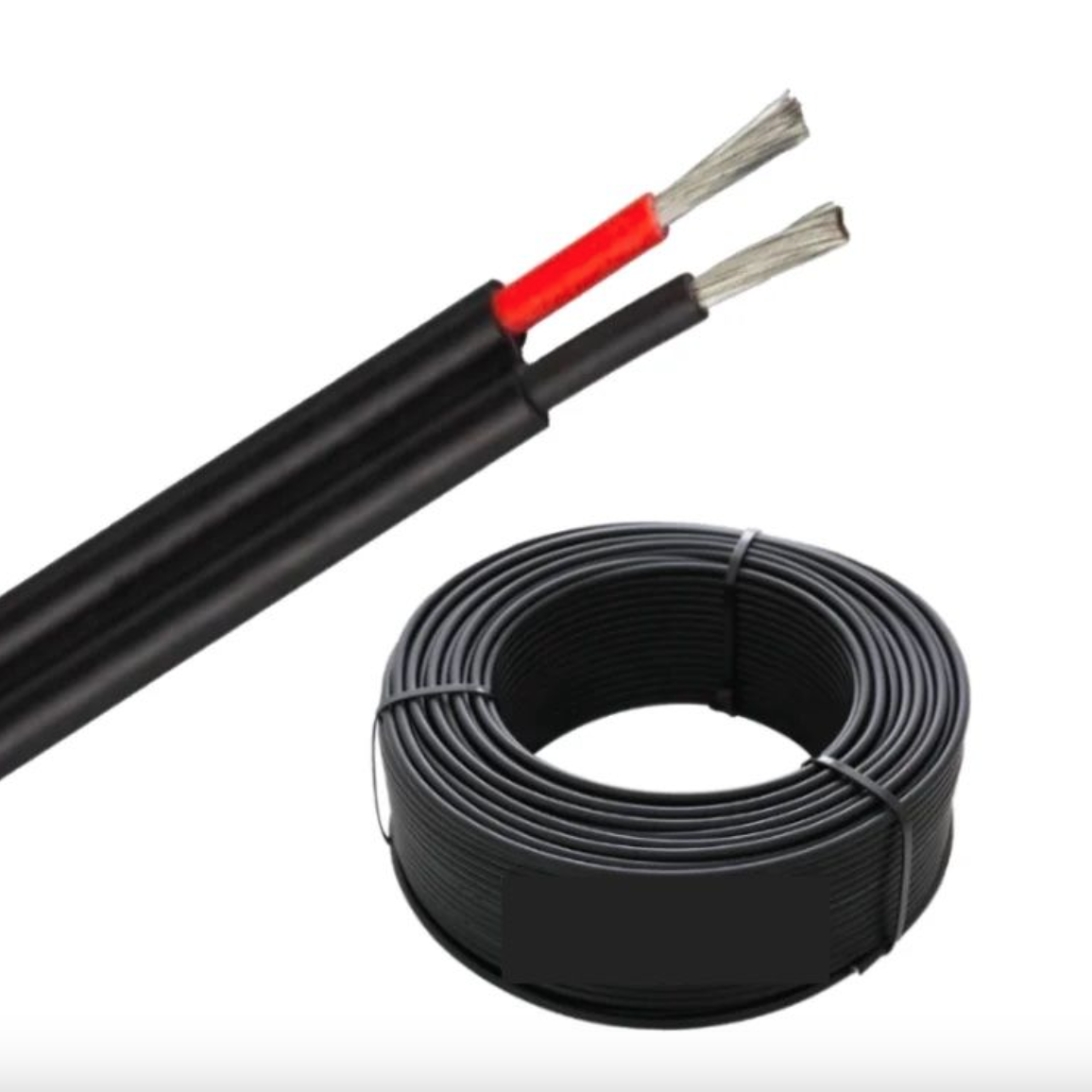 20m - Twin Flex Double Solar PV Cable 6mm Red & Black