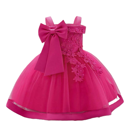 Sleeveless Bow Tutu Ballgown Dress for Girls - Weddings, Parties & Events