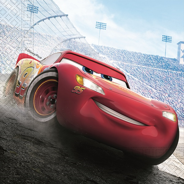 Disney Pixar Cars Legend Of Track 2 Ply Paper Napkins - 33cm x 33cm