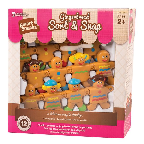 Learning Resources Smart Snacks: Gingerbread Sort &amp; Snap