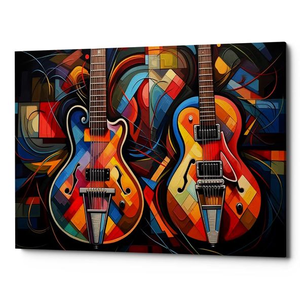 Canvas Art - Duet Of Vibrant Harmonies Canvas Print Wall Art Decor