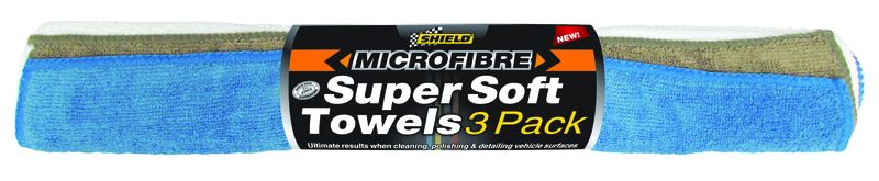 Shield Micro Fibre Super Soft Towels 3 Pack